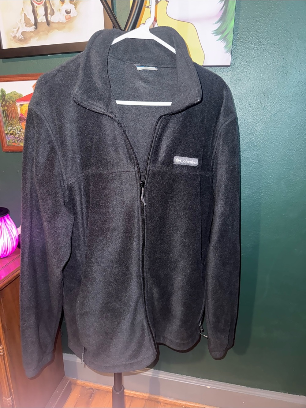Columbia Men's Black Full-Zip Fleece Jacket